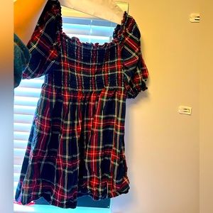 Short sleeved holiday nap dress